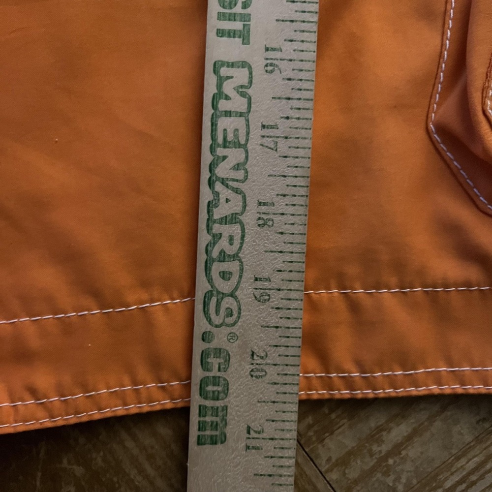 Op Swim Trunks Mens Medium Orange Cargo Lined Elastic Waist Pockets Surf - Picture 5 of 6
